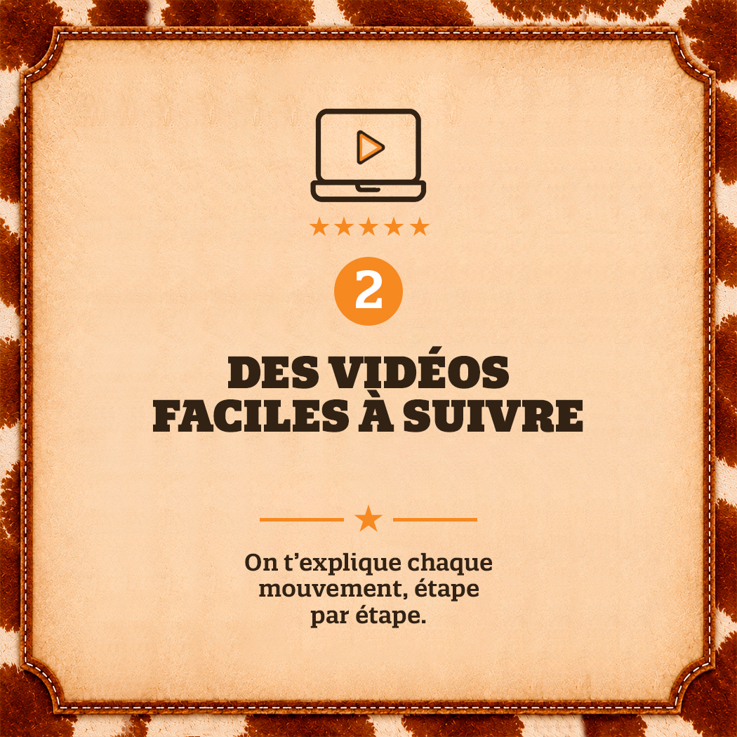 2 - Des vidéos faciles à suivre